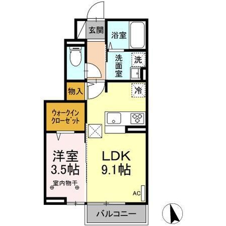 郡山駅 バス30分  安積中学校下車：停歩5分 2階の物件間取画像